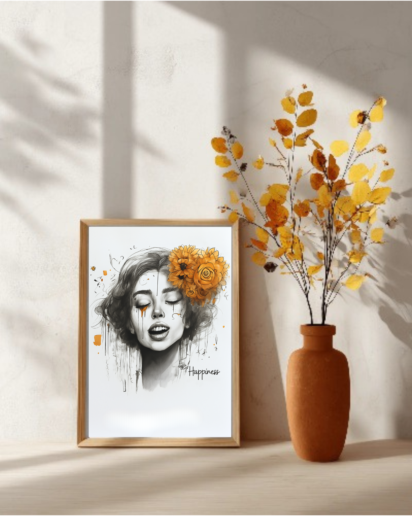 "Golden Bloom" –Faces of Emotion