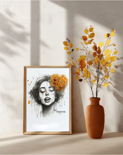 "Golden Bloom" –Faces of Emotion